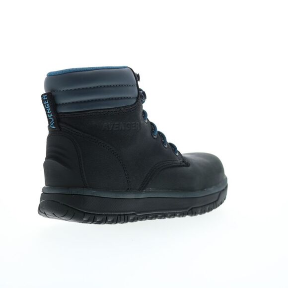 Avenger Womens Reflex Carbon Toe Electrical Hazard Slip Resistant Black Boots (N - Picture 7 of 7
